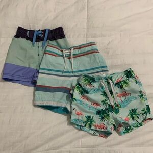 Boys baby swimsuits bundle 3-6 months Janie & Jack